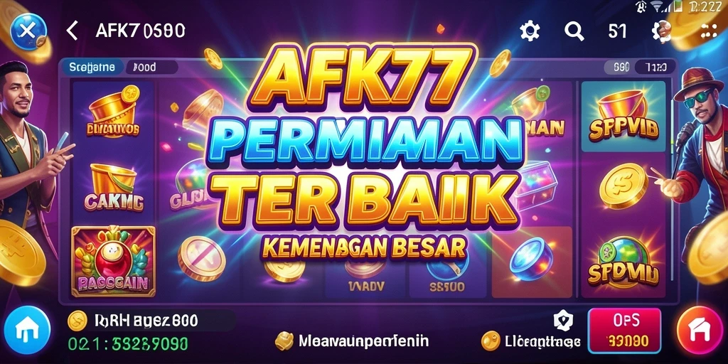 Tampilan gameplay slot AFK77 yang menarik dan penuh warna.