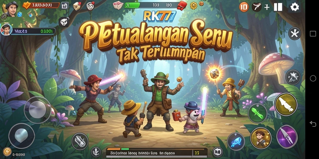 Tampilan gameplay RK77 yang menarik dan penuh petualangan.
