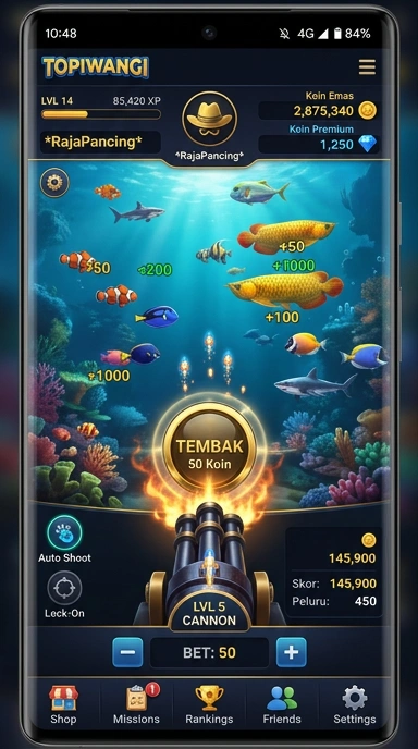 Tampilan aplikasi topiwangi yang intuitif dan mudah dipahami.